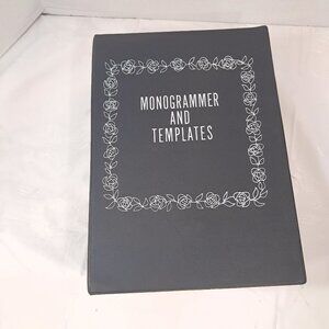 Vintage Sears Kenmore Monogrammer‎ and Templates monogram foot Attachments case